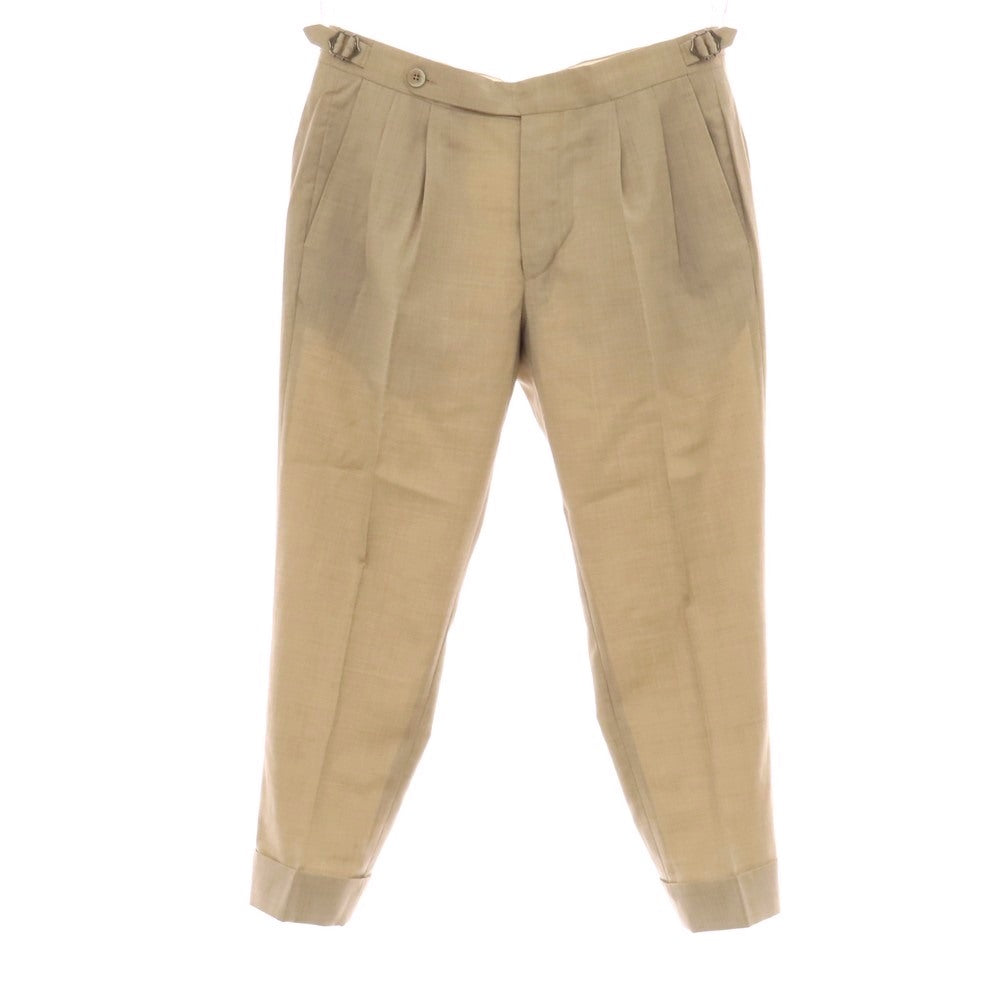 【中古】ジーティーアー G.T.A HERRICK JP ウール ドレススラックスパンツ ベージュ【サイズ46】【 状態ランクA 】【 メンズ 】