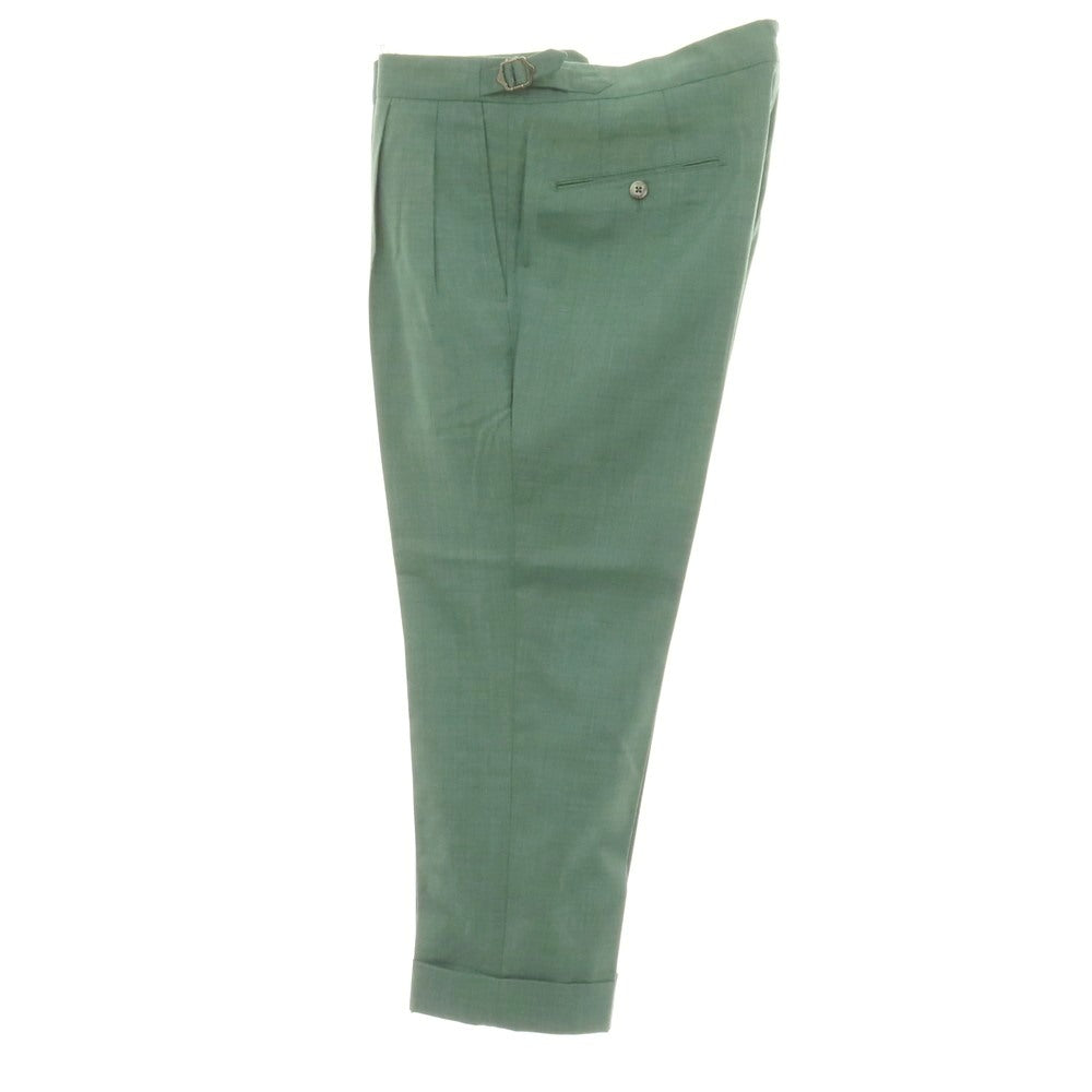 【中古】ジーティーアー G.T.A HERRICK ウール ドレススラックスパンツ グリーン【サイズ46】【 状態ランクA 】【 メンズ 】