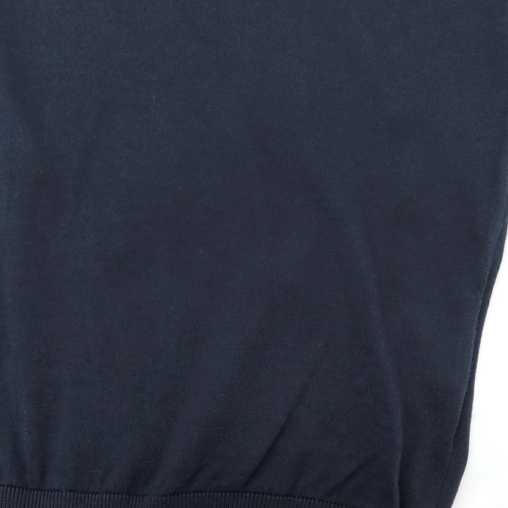 【中古】ジョンスメドレー JOHN SMEDLEY ハイゲージ シーアイランドコットン 半袖 ポロニット ネイビー【サイズXS】【 状態ランクB 】【 メンズ 】