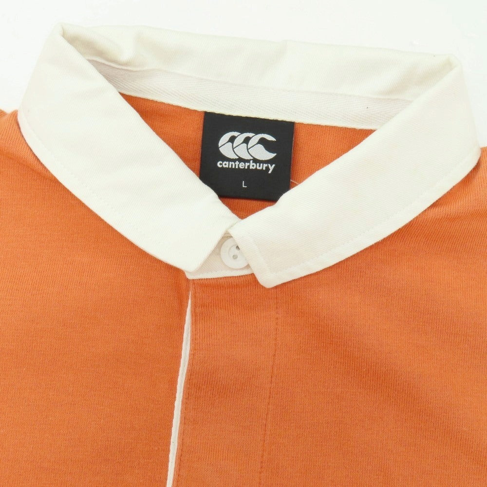 【中古】カンタベリー canterbury コットン 半袖ポロシャツ オレンジ【サイズL】【 状態ランクB 】【 メンズ 】