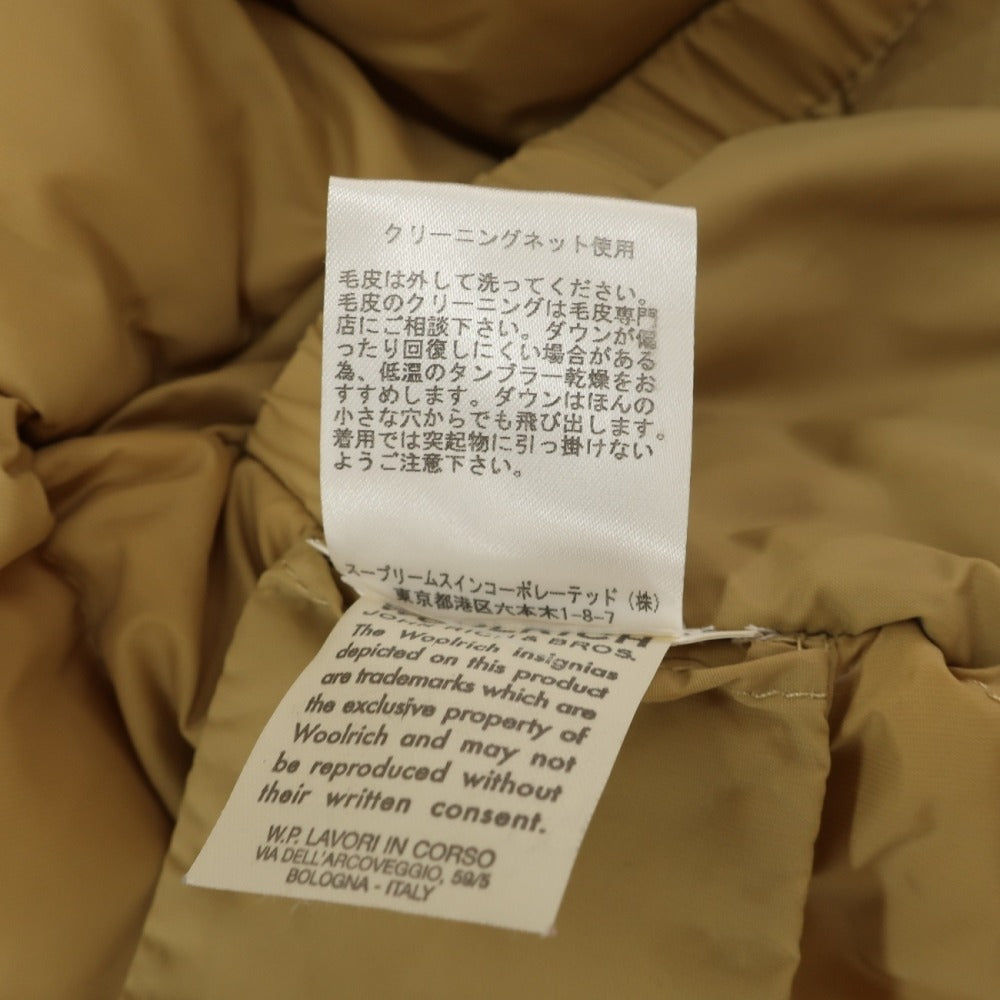 【中古】ウールリッチ WOOLRICH コットンナイロン フーデッド ダウンジャケット ライトグレー【サイズXS】【 状態ランクC 】【 メンズ 】