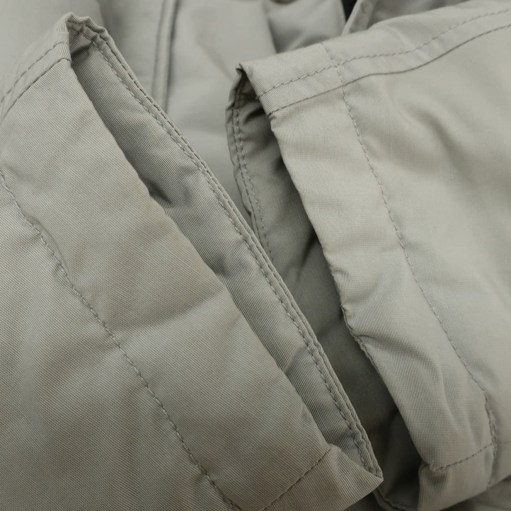 【中古】ウールリッチ WOOLRICH コットンナイロン フーデッド ダウンジャケット ライトグレー【サイズXS】【 状態ランクC 】【 メンズ 】