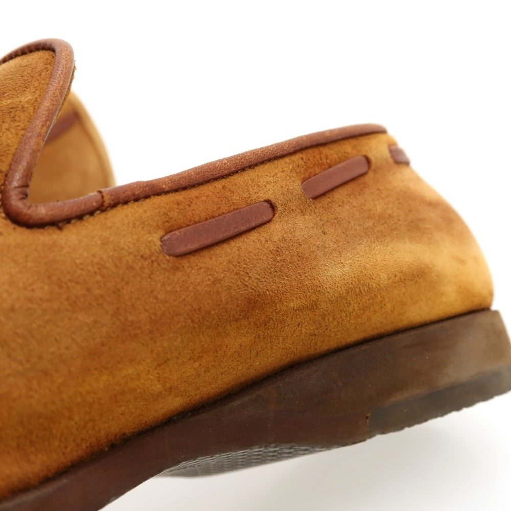 【中古】フェランテ FERRANTE スエード ローファー ブラウン【サイズ6】【 状態ランクC 】【 メンズ 】