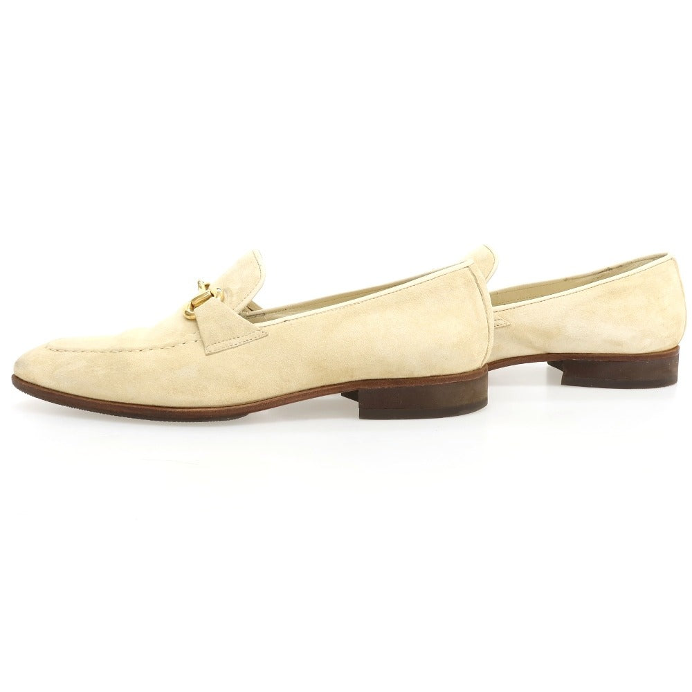 【中古】フェランテ FERRANTE スエード ローファー ライトベージュ【サイズ6 1/2】【 状態ランクC 】【 メンズ 】