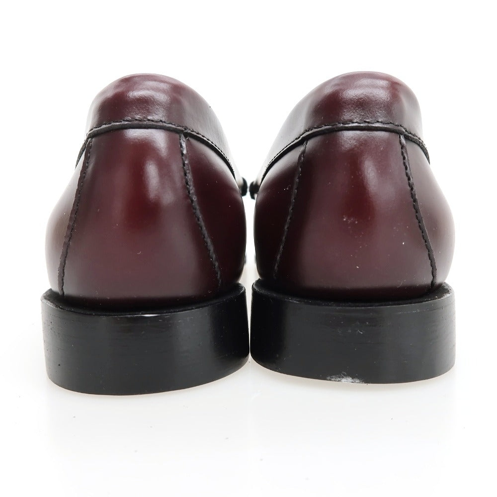 【中古】【未使用】ジーエイチバス G.H.BASS&CO. BAZ4W429 レザー ローファー ワイン【サイズUS7.5】【 状態ランクS 】【 メンズ 】