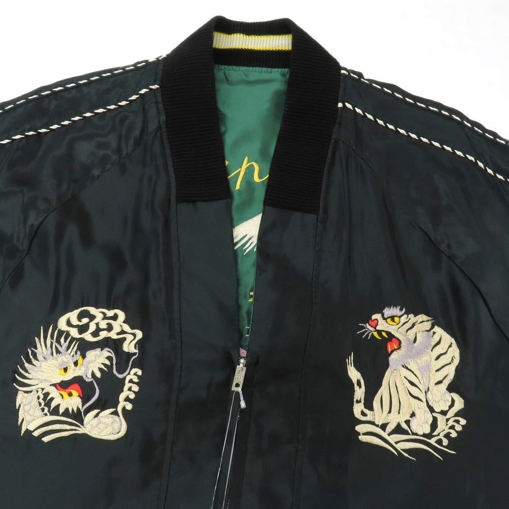 【中古】テイラー トーヨー TAILOR TOYO × YAMATO Lab. リバーシブル アセテート スカジャンキモノ ブラック【サイズM】【 状態ランクB 】【 ユニセックス 】