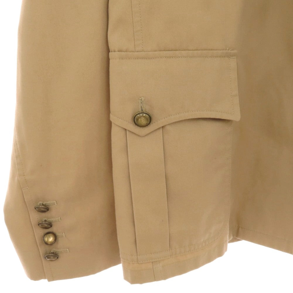 【中古】サンローランパリ SAINT LAURENT PARIS ポリエステルコットン サファリジャケット ベージュ【サイズ50】【 状態ランクB 】【 メンズ 】