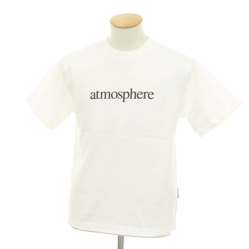 【中古】アトモス atmos コットン シリコンプリント クルーネック 半袖Tシャツ ホワイト【サイズS】【 状態ランクA 】【 メンズ 】