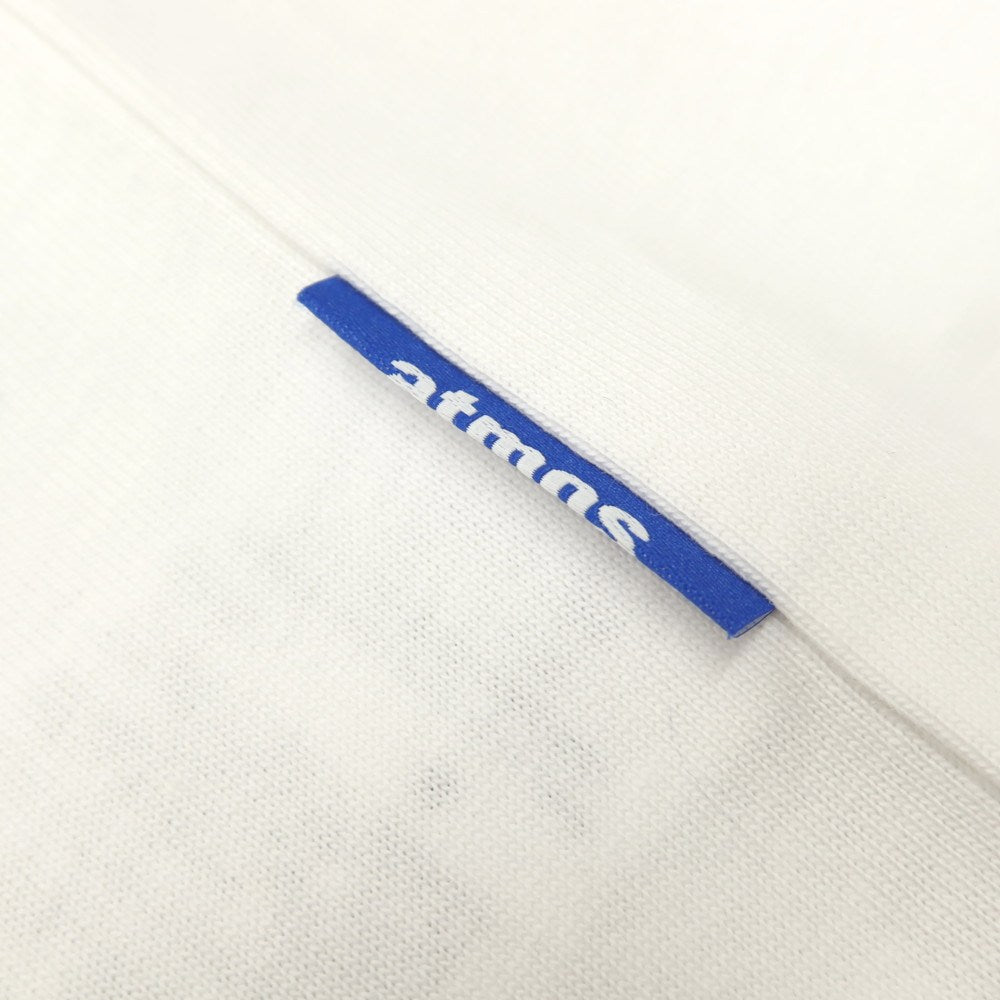 【中古】アトモス atmos コットン シリコンプリント クルーネック 半袖Tシャツ ホワイト【サイズS】【 状態ランクA 】【 メンズ 】