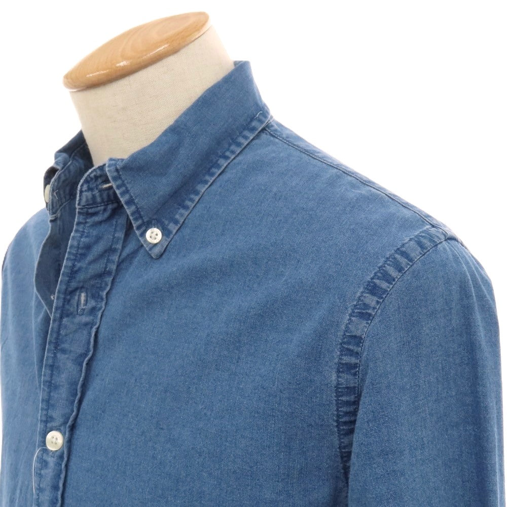 【中古】ブルックス ブラザーズ レッド フリース Brooks Brothers Red Fleece コットン シャンブレー ボタンダウン カジュアルシャツ ブルーネイビー【サイズS】【 状態ランクC 】【 メンズ 】