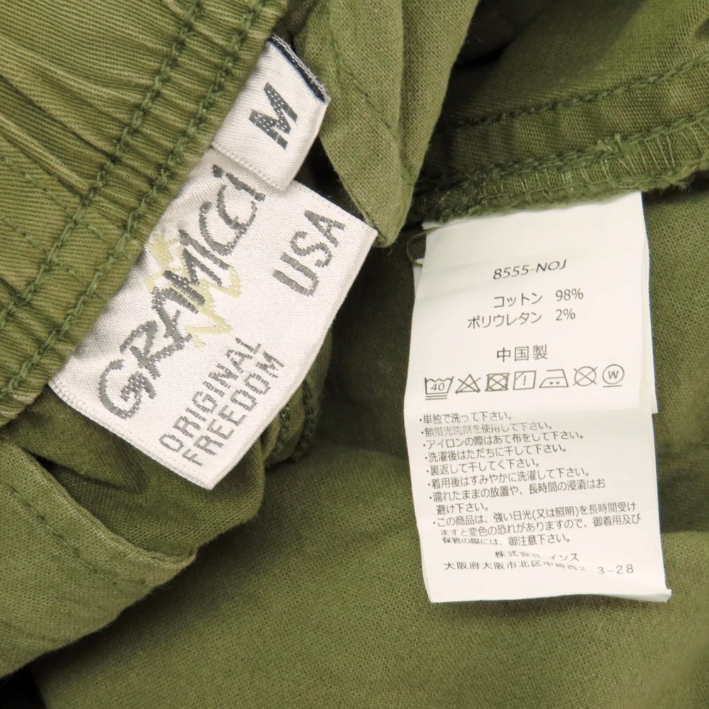 【中古】グラミチ Gramicci ストレッチ コットン ショートパンツ オリーブ【サイズM】【 状態ランクC 】【 メンズ 】