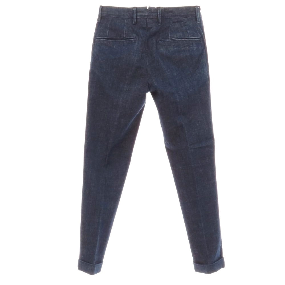 【中古】インコテックス スラックス INCOTEX SLACKS ストレッチ コットン デニムスラックスパンツ ネイビー【サイズ28】【 状態ランクB 】【 メンズ 】