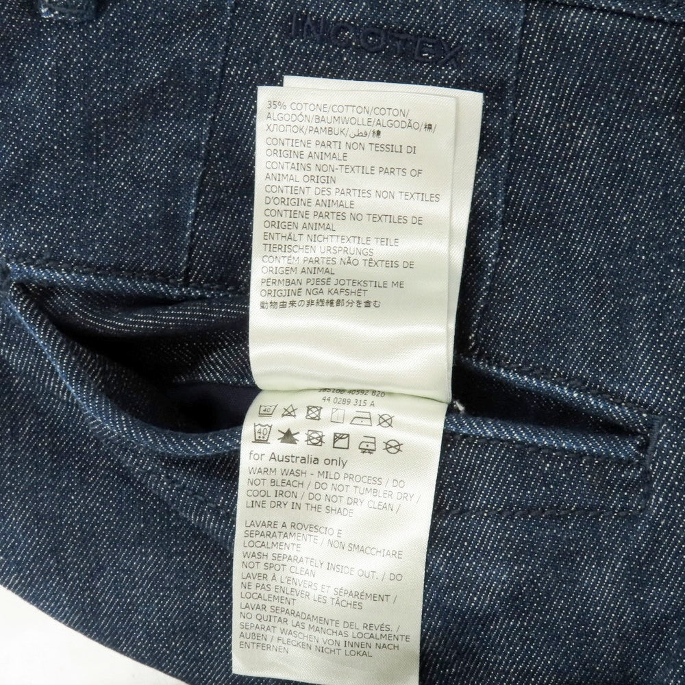 【中古】インコテックス スラックス INCOTEX SLACKS ストレッチ コットン デニムスラックスパンツ ネイビー【サイズ28】【 状態ランクB 】【 メンズ 】