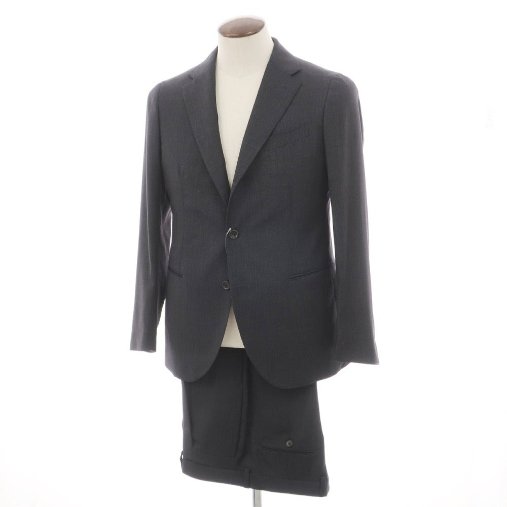 【新品】シパーリオ バイ スティレラティーノ SIPARIO by STILE LATINO ウール バーズアイ 3つボタンスーツ ダークグレー【サイズ50 Drop8R】【 状態ランクN 】【 メンズ 】