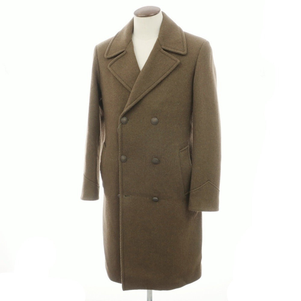 【中古】パルト PALTO ダブルブレストコート オリーブグリーン【サイズ50】【 状態ランクB 】【 メンズ 】