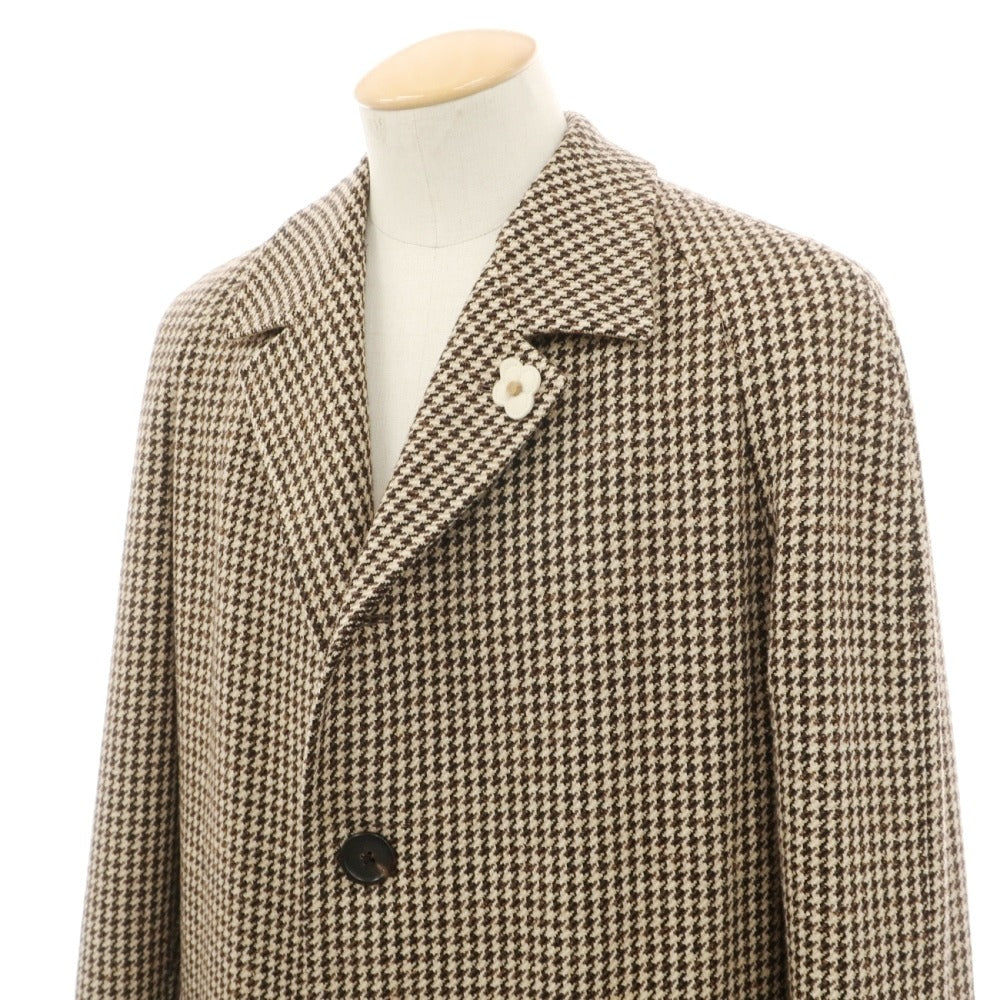 【中古】ラルディーニ LARDINI チェスターフィールドコート ブラウンxベージュ【サイズ44 7REG】【 状態ランクB 】【 メンズ 】
