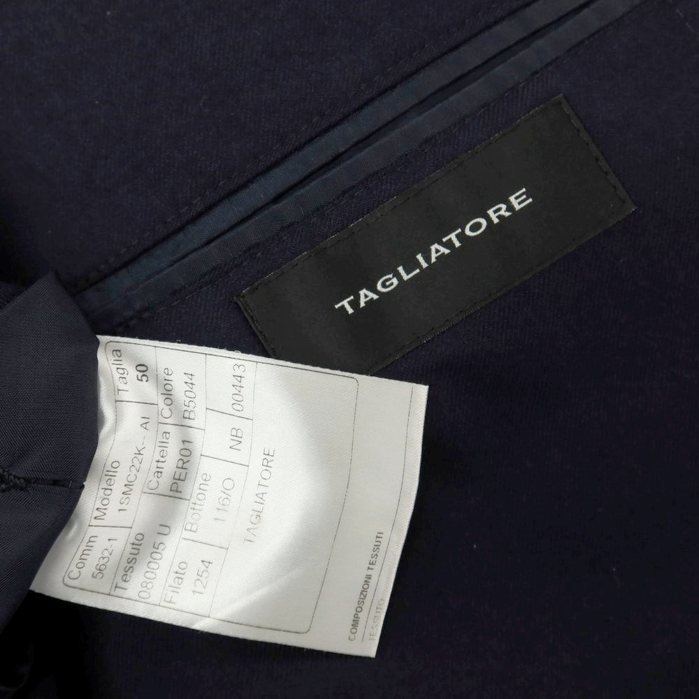【中古】タリアトーレ TAGLIATORE ツイルウール 2B テーラードジャケット ネイビー【サイズ50】【 状態ランクC 】【 メンズ 】
