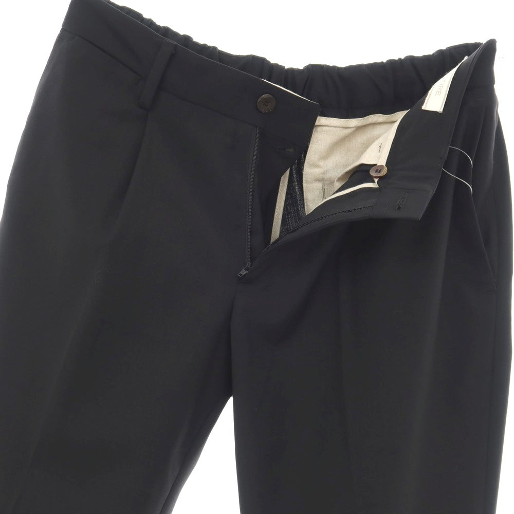 【中古】デヴォレ インチピット DEVORE Incipit ウールポリエステルポリウレタン イージースラックスパンツ ブラック【サイズ48】【 状態ランクA 】【 メンズ 】