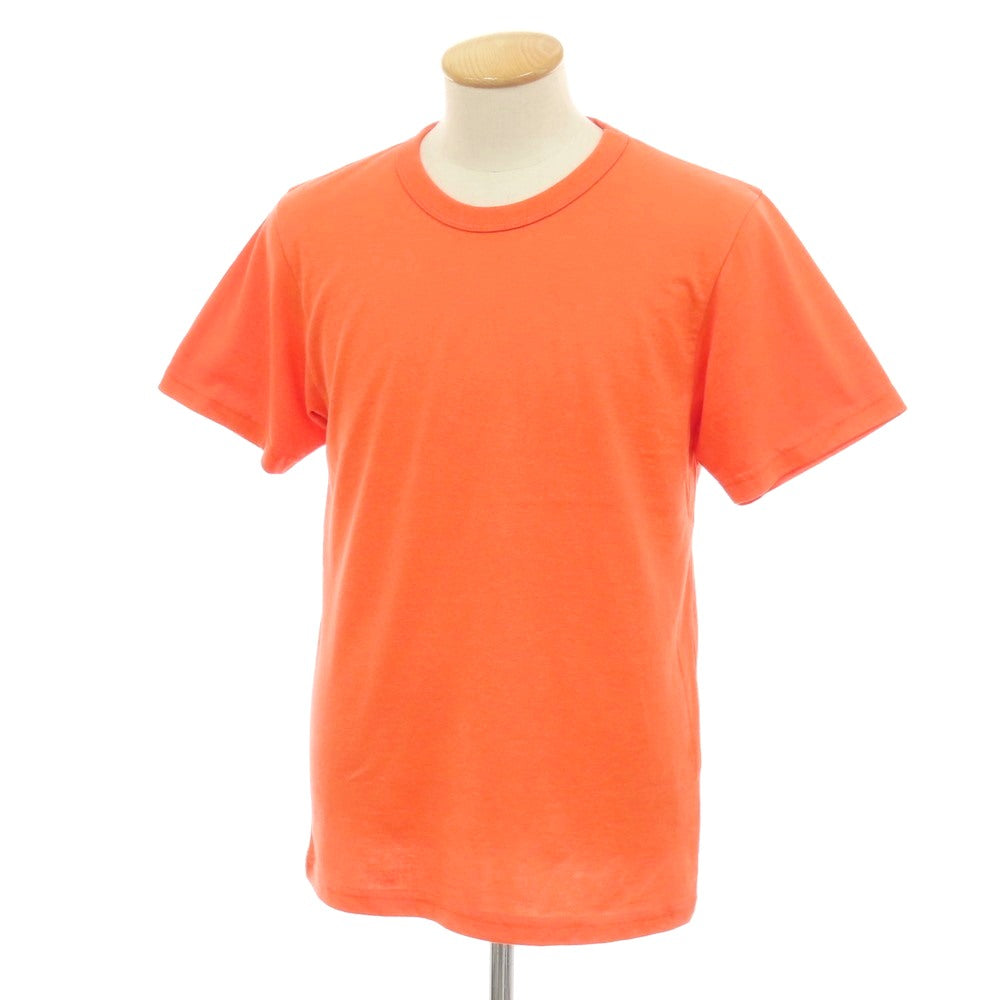 【新品】アップサイクル Upcycle ポリエステルコットン クルーネック 半袖Tシャツ オレンジ【サイズS】【 状態ランクN 】【 メンズ 】
