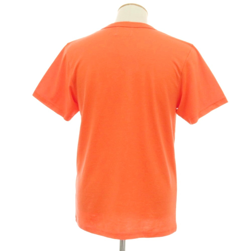 【新品】アップサイクル Upcycle ポリエステルコットン クルーネック 半袖Tシャツ オレンジ【サイズS】【 状態ランクN 】【 メンズ 】