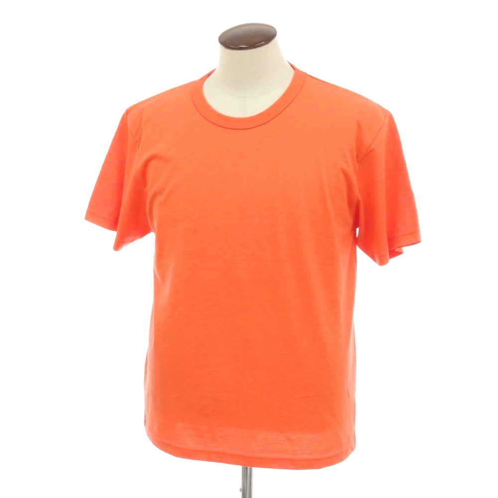 【新品】アップサイクル Upcycle ポリエステルコットン クルーネック 半袖Tシャツ オレンジ【サイズL】【 状態ランクN 】【 メンズ 】