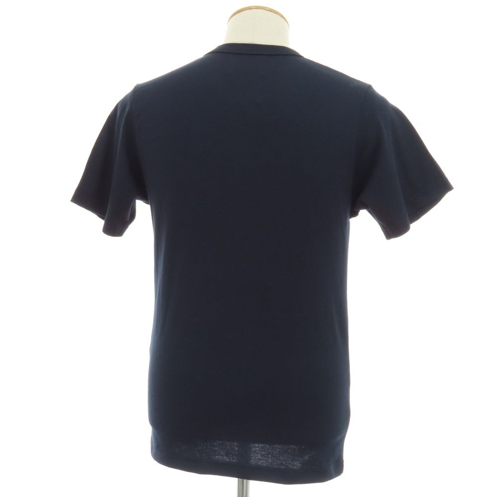 【新品】アップサイクル Upcycle ポリエステルコットン クルーネック 半袖Tシャツ ネイビー【サイズS】【 状態ランクN 】【 メンズ 】