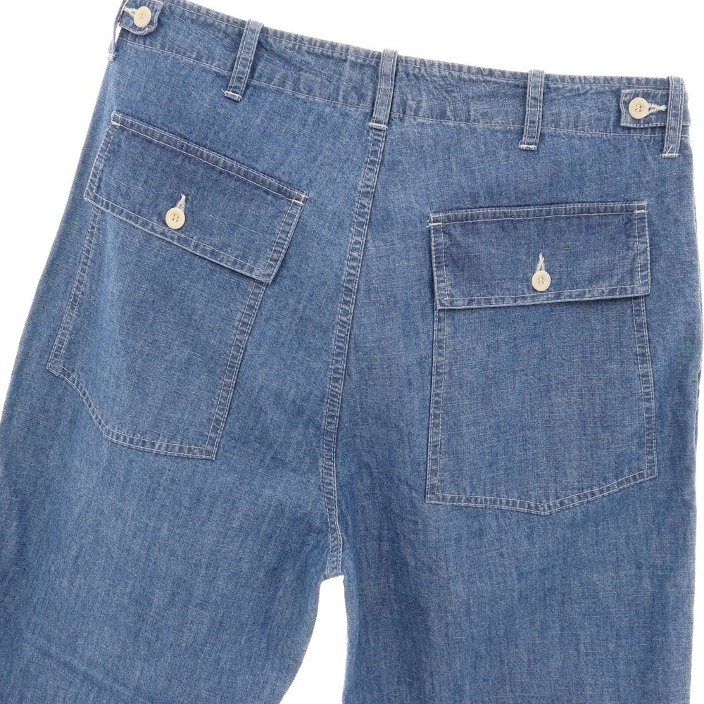 【新品アウトレット】イーストハーバーサープラス East Harbour Surplus コットン ベイカーパンツ ワークパンツ ブルー【サイズ48】【 状態ランクN- 】【 メンズ 】