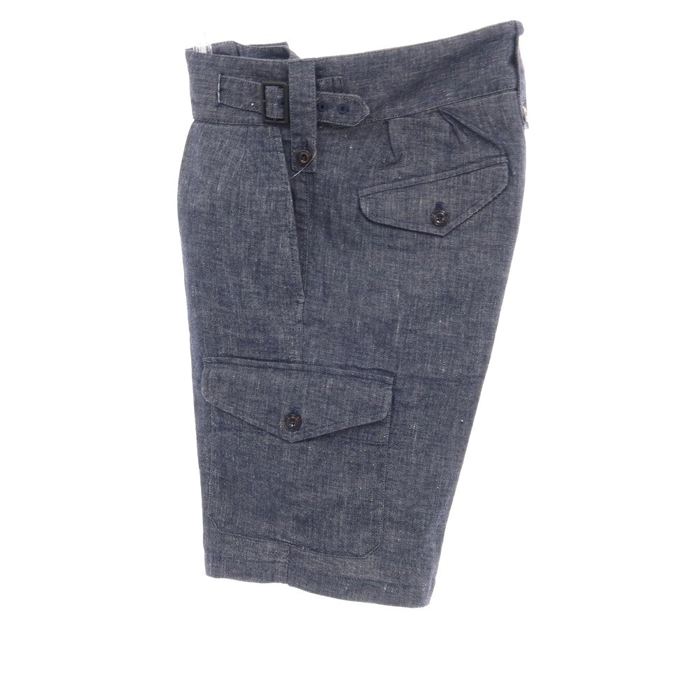 【新品】ジーティーアー G.T.A GHURKA SHORT ストレッチ コットンリネン グルカ ショートパンツ ネイビー【サイズ42】【 状態ランクN 】【 メンズ 】