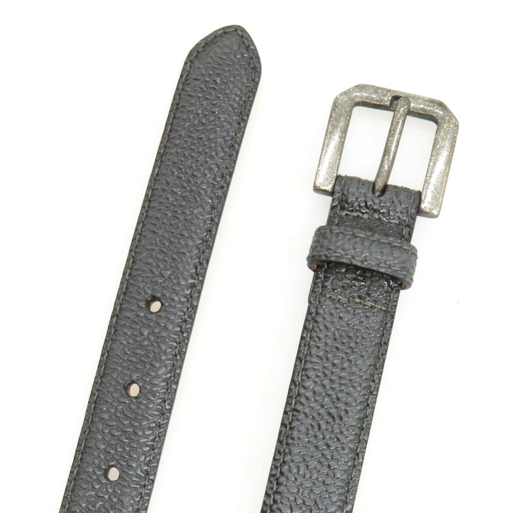 【新品アウトレット】ティベリオフェレッティ TIBERIO FERRETTI 型押しレザー ベルト ダークグレー【サイズ85】【 状態ランクN- 】【 メンズ 】