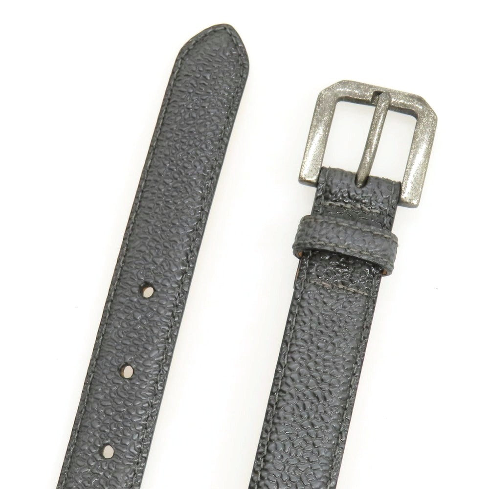 【新品アウトレット】ティベリオフェレッティ TIBERIO FERRETTI 型押しレザー ベルト ダークグレー【サイズ85】【 状態ランクN- 】【 メンズ 】