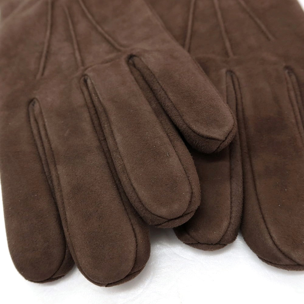 【新品】サウスコム SOUTHCOMBE スエード レザー ブラッシュドシンセティックフリースライニング 手袋 グローブ ダークブラウン【サイズ9】【 状態ランクN 】【 メンズ 】