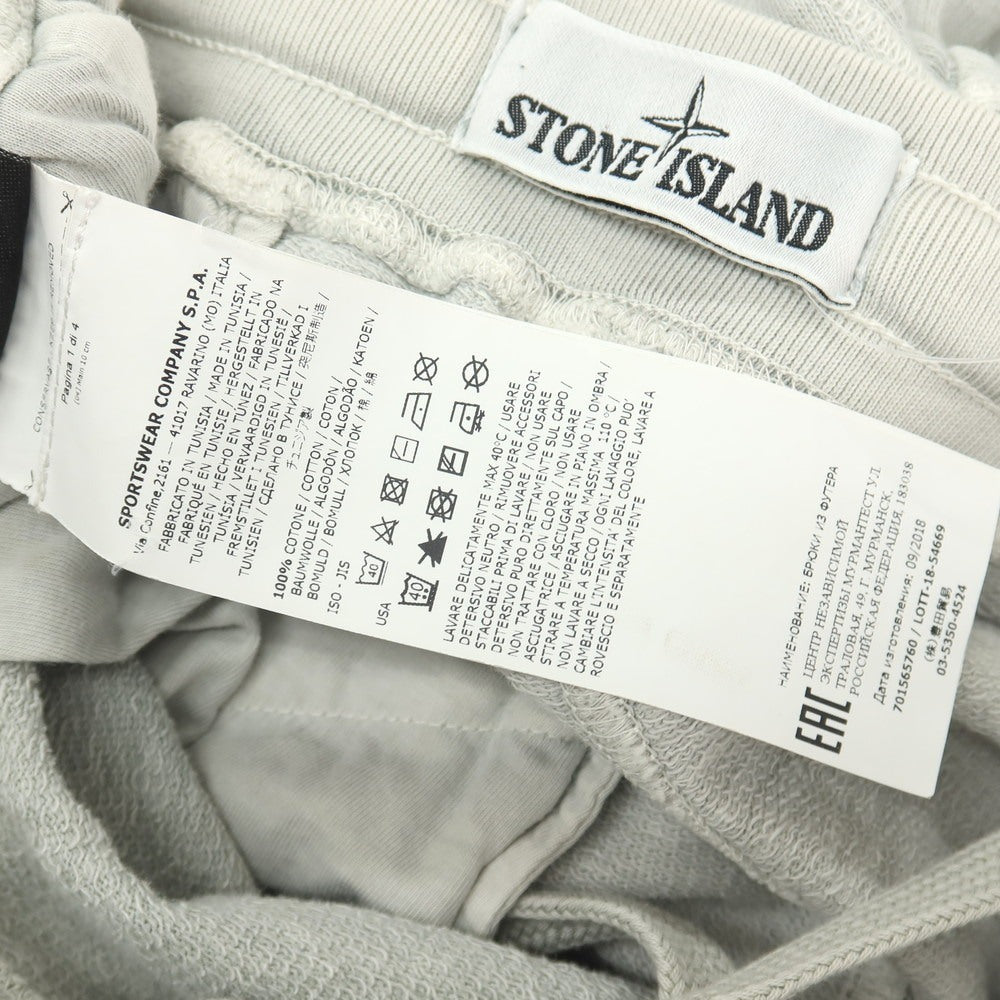 【中古】ストーンアイランド STONE ISLAND ガーメントダイ コットン スウェットパンツ ライトグレー【サイズS】【 状態ランクC 】【 メンズ 】