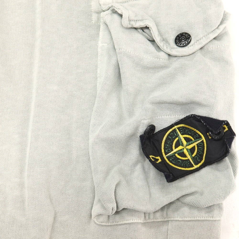 【中古】ストーンアイランド STONE ISLAND ガーメントダイ コットン スウェットパンツ ライトグレー【サイズS】【 状態ランクC 】【 メンズ 】