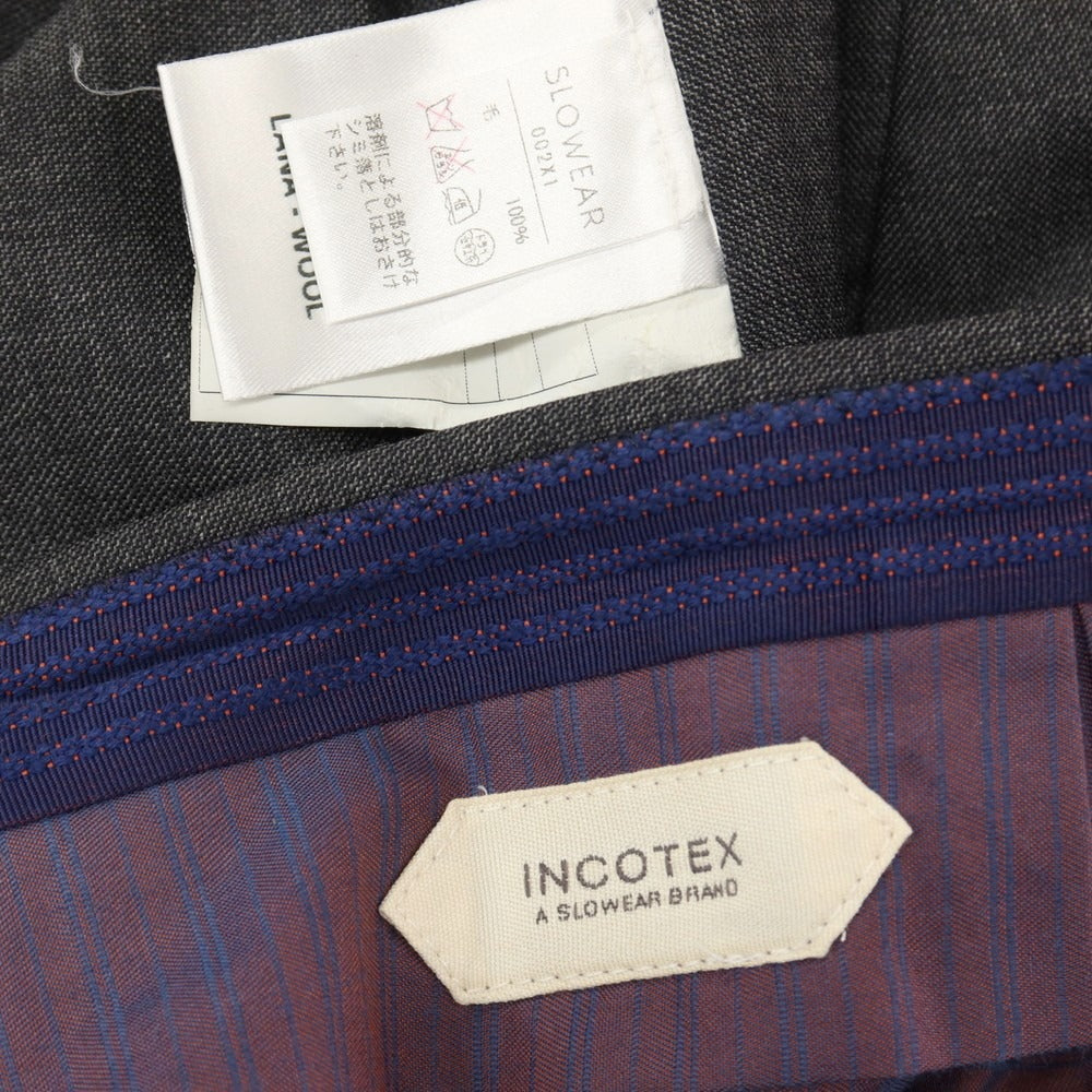 【中古】インコテックス INCOTEX SUPER100’S ウール ドレススラックスパンツ グレー【サイズ46】【 状態ランクC 】【 メンズ 】