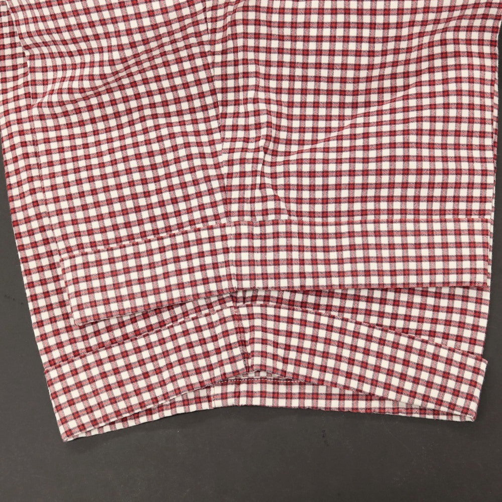 【中古】インコテックス INCOTEX ストレッチ コットン チェック ショートパンツ レッドxホワイト【サイズ46】【 状態ランクB 】【 メンズ 】