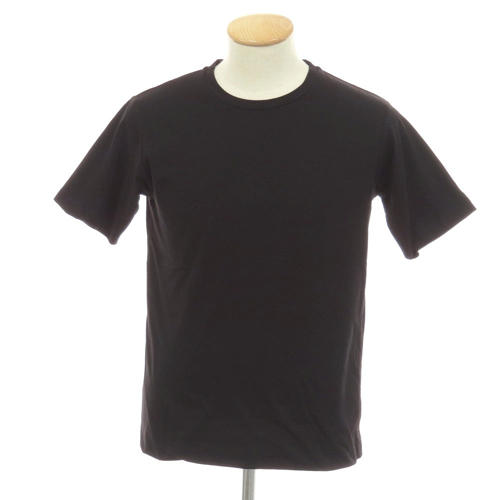 【中古】リヴォラ RIVORA コットンリネン 二重仕立て クルーネック 半袖Tシャツ ブラック【サイズS】【 状態ランクB 】【 メンズ 】