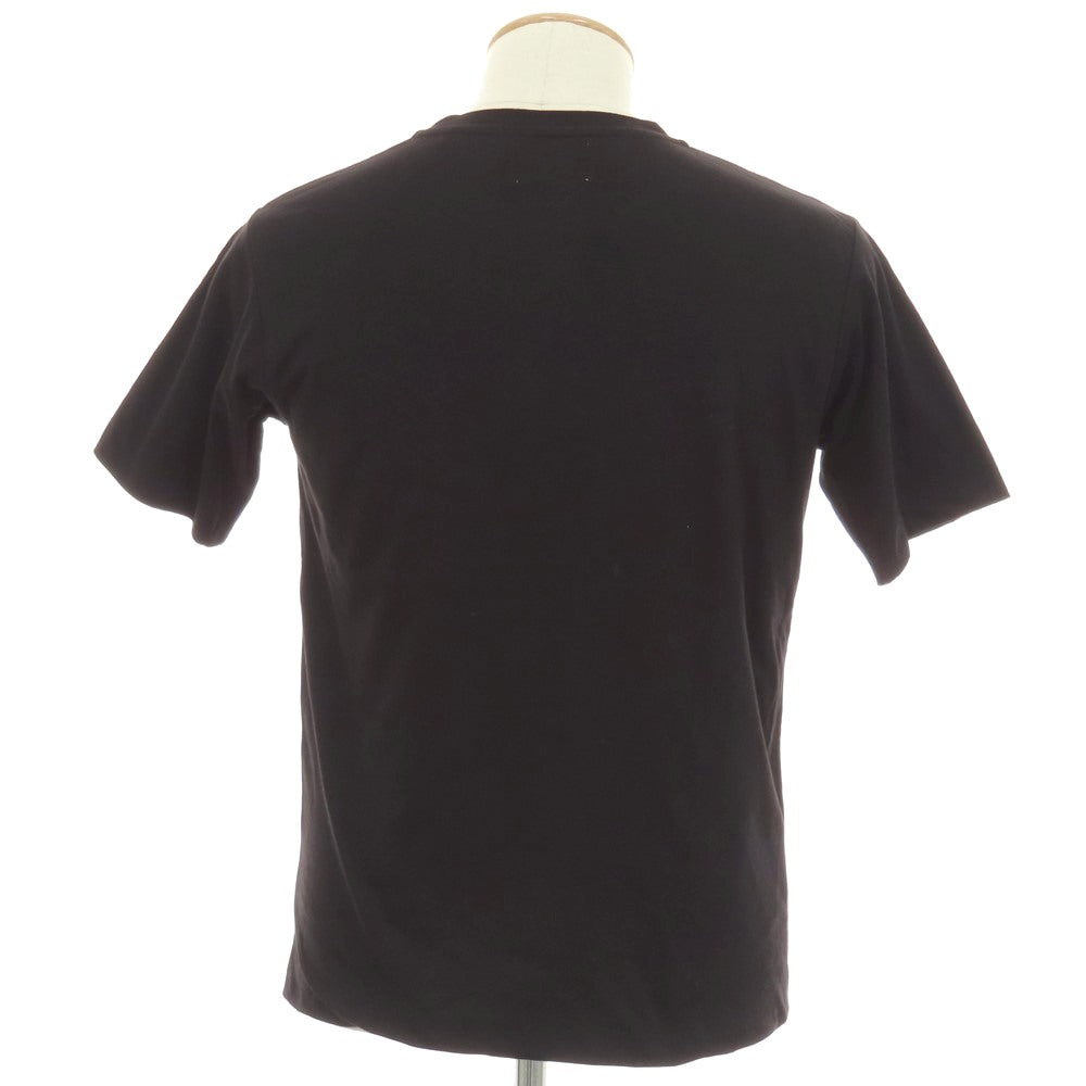 【中古】リヴォラ RIVORA コットンリネン 二重仕立て クルーネック 半袖Tシャツ ブラック【サイズS】【 状態ランクB 】【 メンズ 】