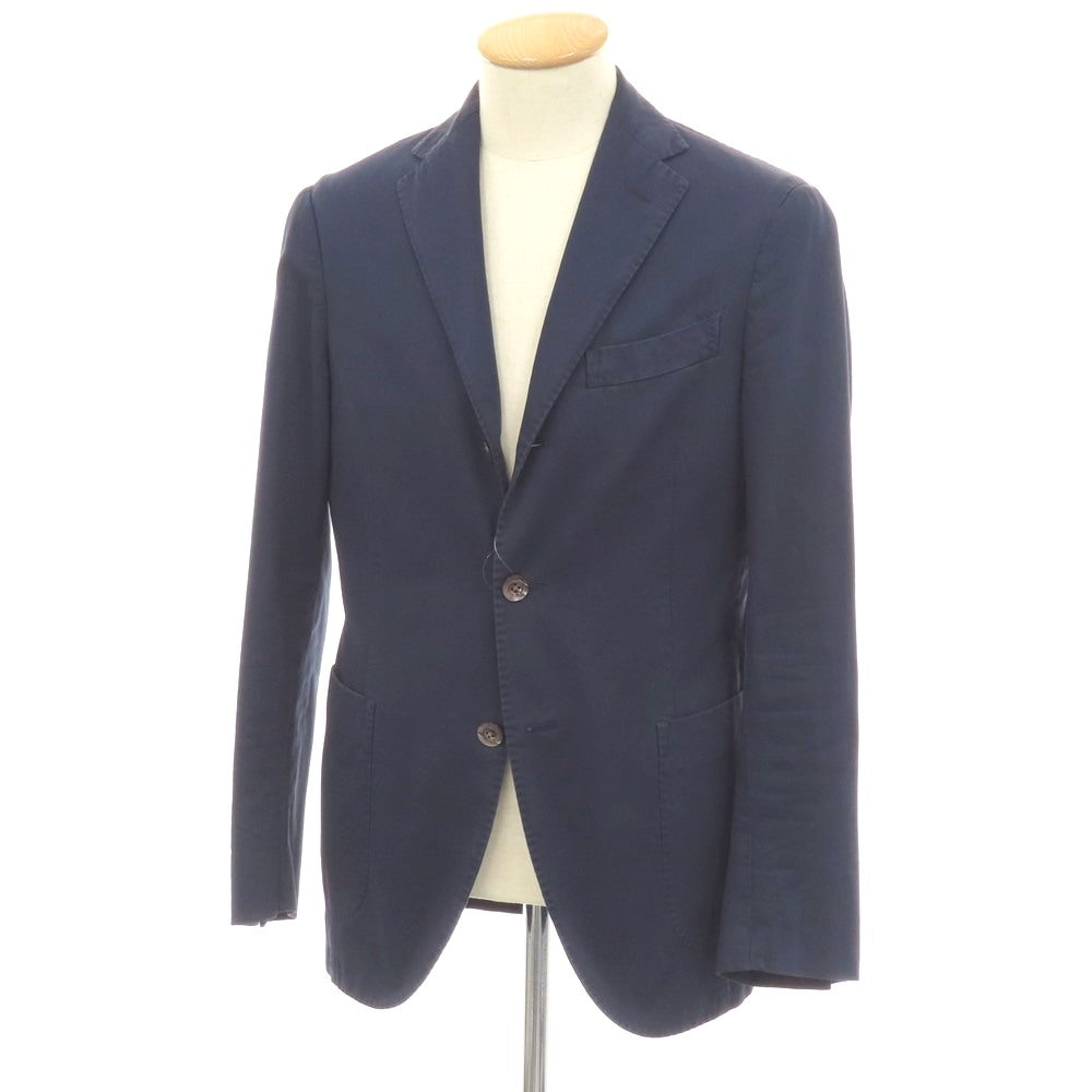 【中古】ボリオリ BOGLIOLI COAT コットン 3B カジュアルジャケット ネイビー【サイズ44】【 状態ランクC 】【 メンズ 】
