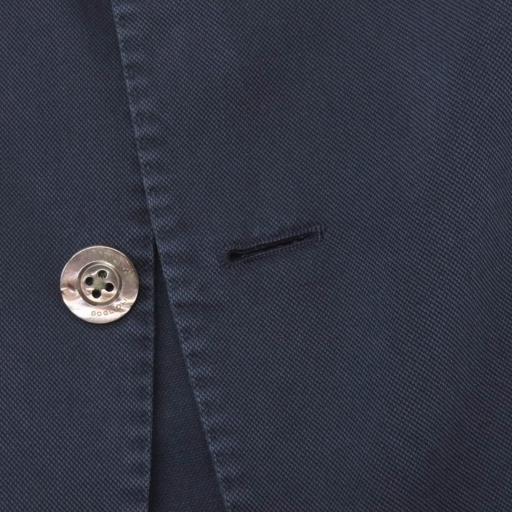 【中古】ボリオリ BOGLIOLI COAT コットン 3B カジュアルジャケット ネイビー【サイズ44】【 状態ランクC 】【 メンズ 】