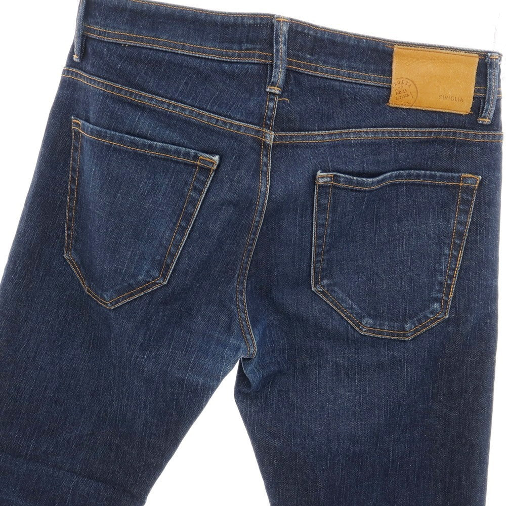 【中古】シビリア SIVIGLIA ストレッチ コットン デニムパンツ ジーンズ ネイビー【サイズ31】【 状態ランクC 】【 メンズ 】