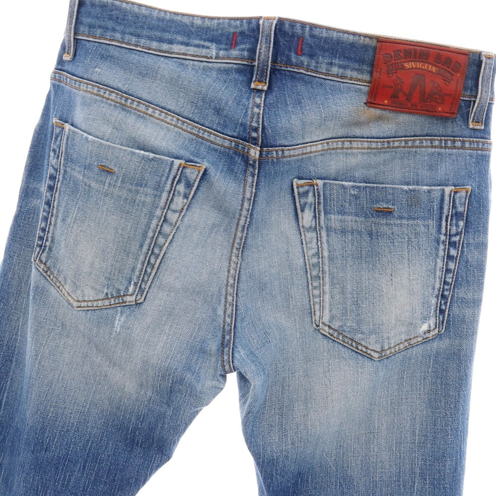 【中古】シビリア SIVIGLIA ストレッチ コットン デニムパンツ ジーンズ ブルー【サイズ31】【 状態ランクC 】【 メンズ 】