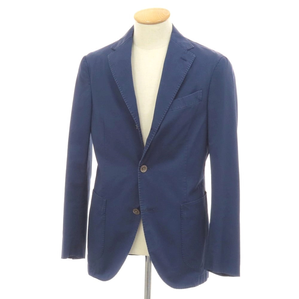 【中古】ボリオリ BOGLIOLI COAT ストレッチ コットン 3B カジュアルジャケット ライトネイビー【サイズ44】【 状態ランクC 】【 メンズ 】