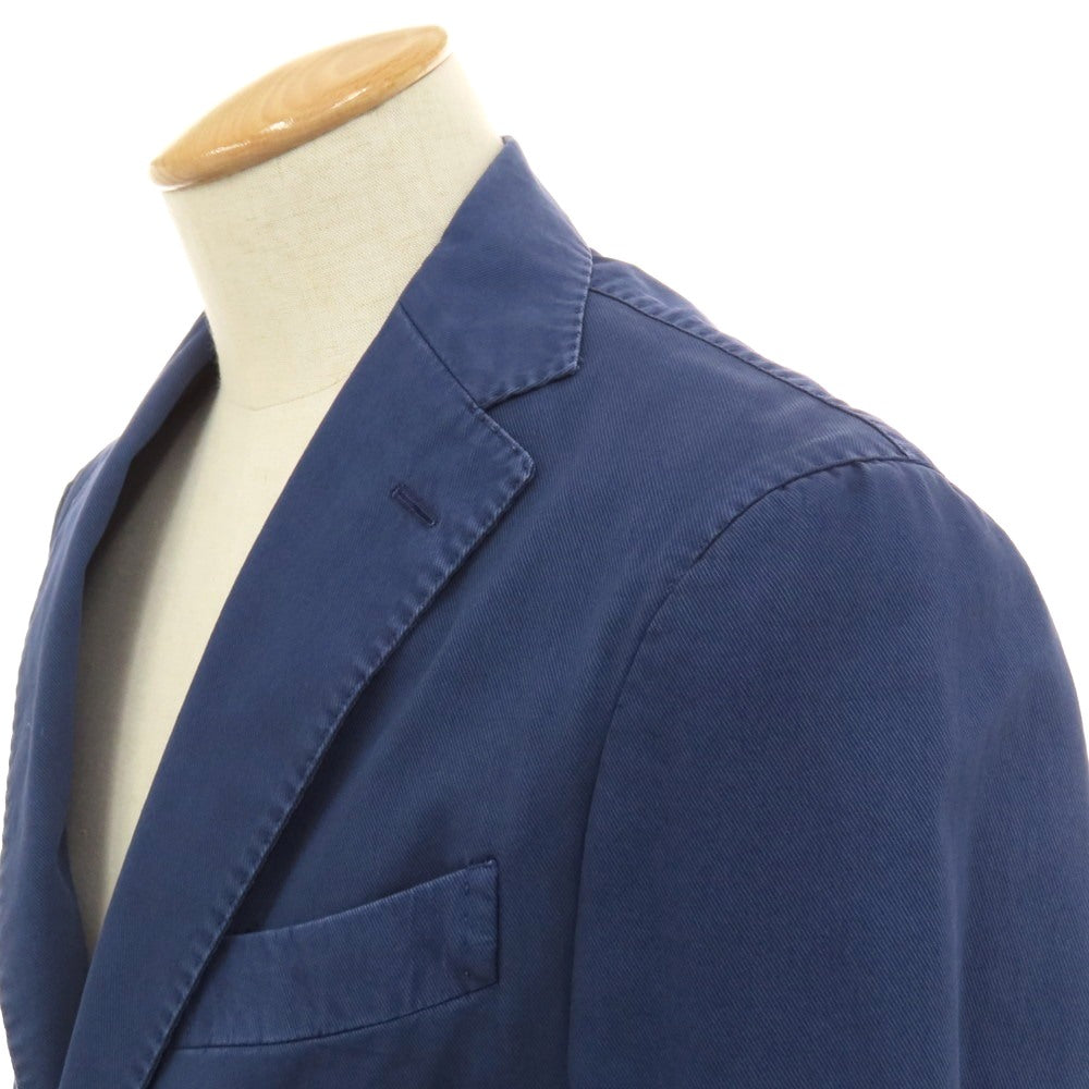 【中古】ボリオリ BOGLIOLI COAT ストレッチ コットン 3B カジュアルジャケット ライトネイビー【サイズ44】【 状態ランクC 】【 メンズ 】