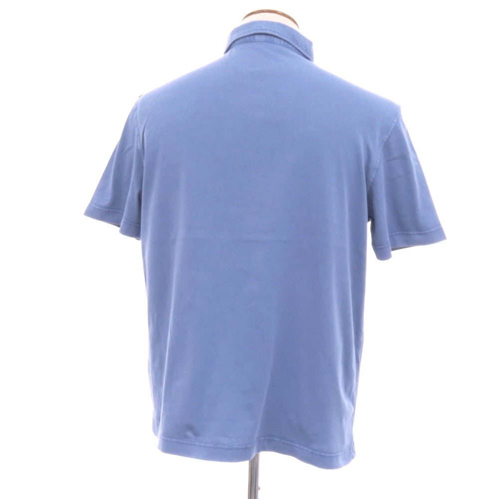 【中古】ドルモア DRUMOHR コットン 半袖ポロシャツ ブルー【サイズM】【 状態ランクB 】【 メンズ 】