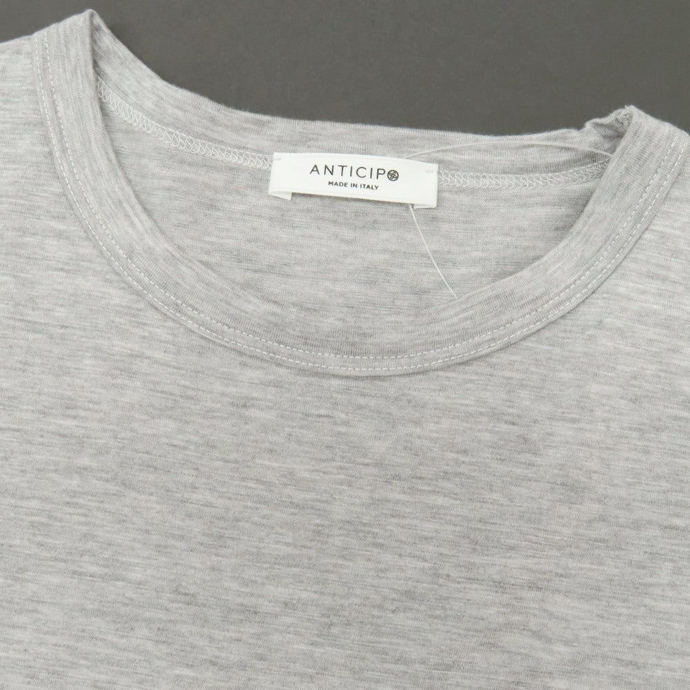【中古】アンティーチポ アンティチポ ANTICIPO リヨセルウール クルーネック 半袖Tシャツ グレー【サイズ46】【 状態ランクB 】【 メンズ 】