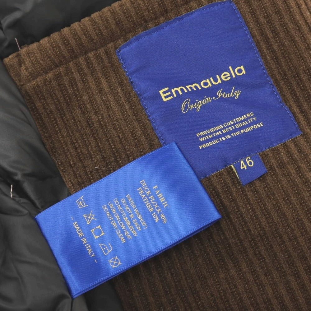 【中古】エマウエラ EMMAUELA コットン系 ダウンジャケット ブラウン【サイズ46】【 状態ランクB 】【 メンズ 】