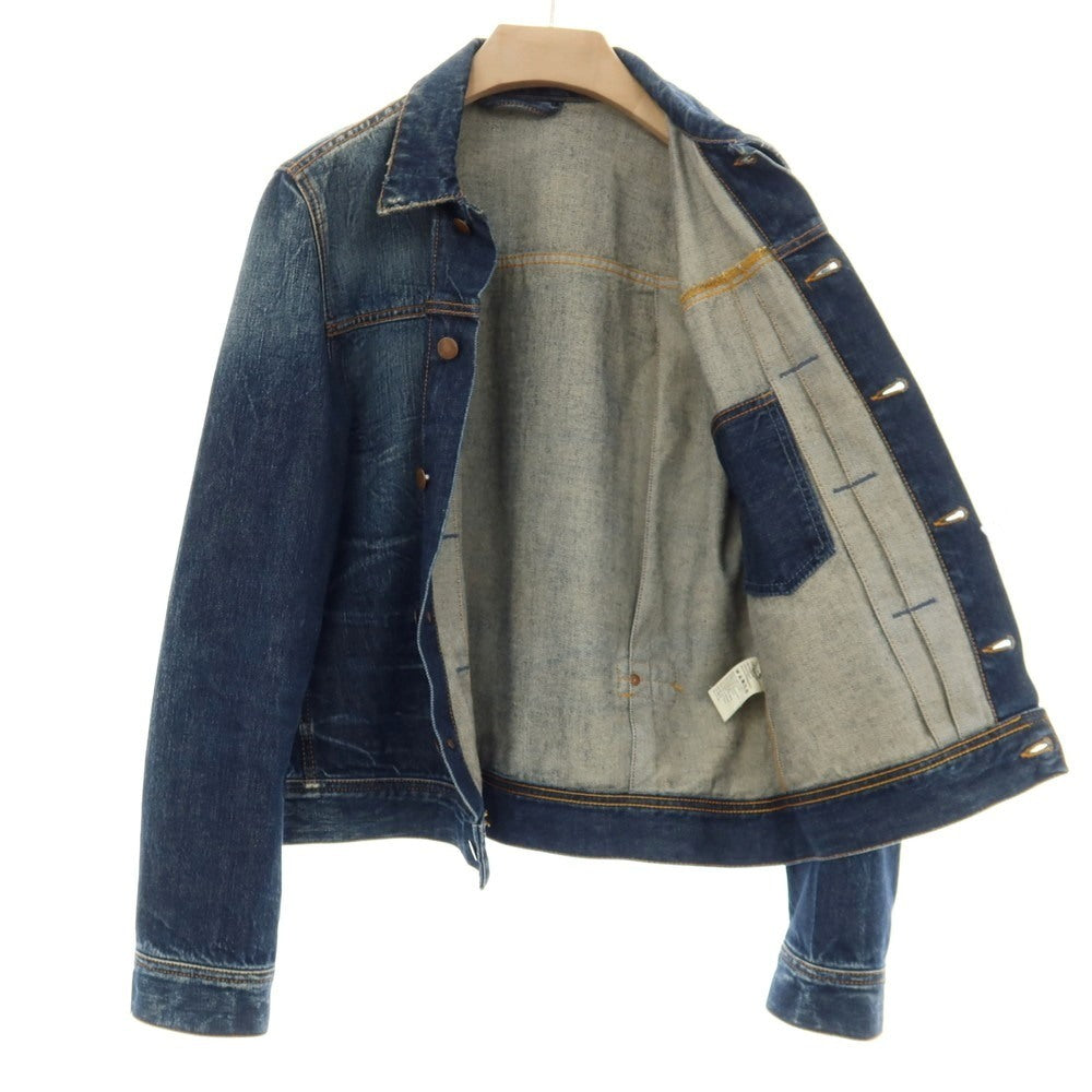 【中古】ヌーディージーンズ Nudie Jeans SONNY コットン デニムジャケット ネイビー【サイズM】【 状態ランクB 】【 メンズ 】