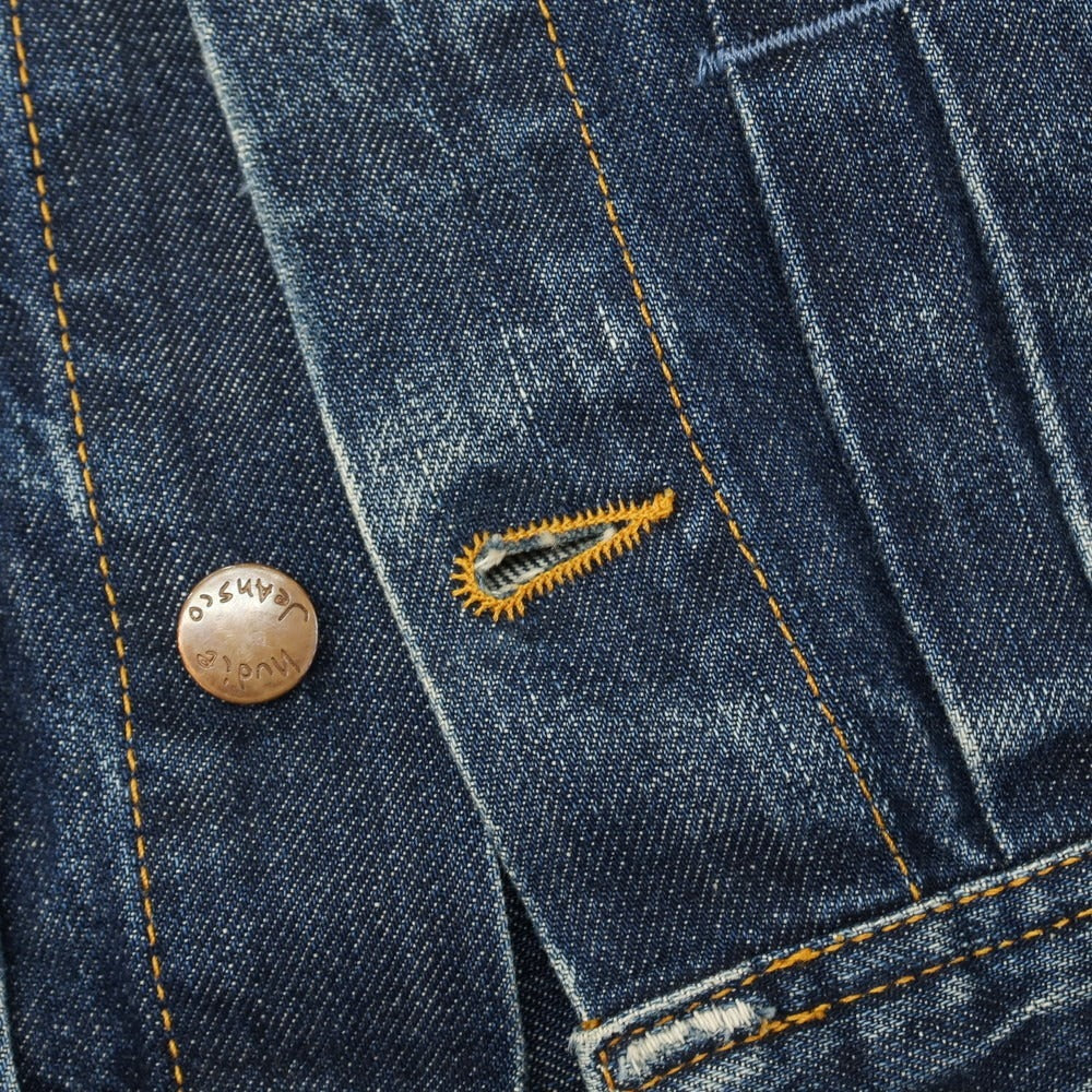 【中古】ヌーディージーンズ Nudie Jeans SONNY コットン デニムジャケット ネイビー【サイズM】【 状態ランクB 】【 メンズ 】