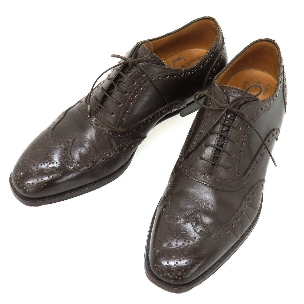 【中古】エンツォ ボナフェ Enzo Bonafe BEAMS別注 カーフ ドレスシューズ ブラウン【サイズ6 1/2】【 状態ランクC 】【 メンズ 】