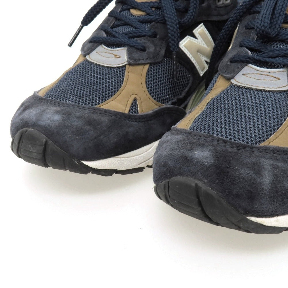【中古】ニューバランス NEW BALANCE M991DNB MADE IN ENGLAND スニーカー ネイビー【サイズUK8】【 状態ランクB 】【 メンズ 】